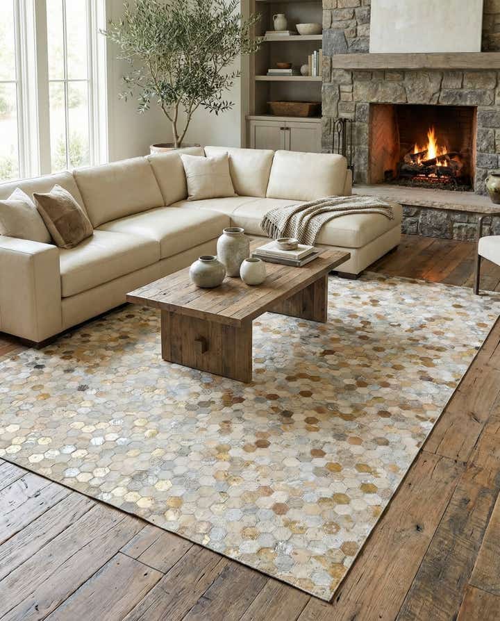 5' x 8' Cowhide - Patchwork Rug