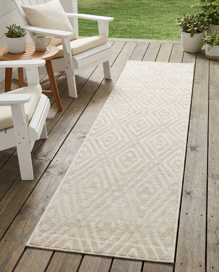 Detail image of 2' x 8' Easy-Clean Sabrina Soto Ella Indoor / Outdoor Runner Rug