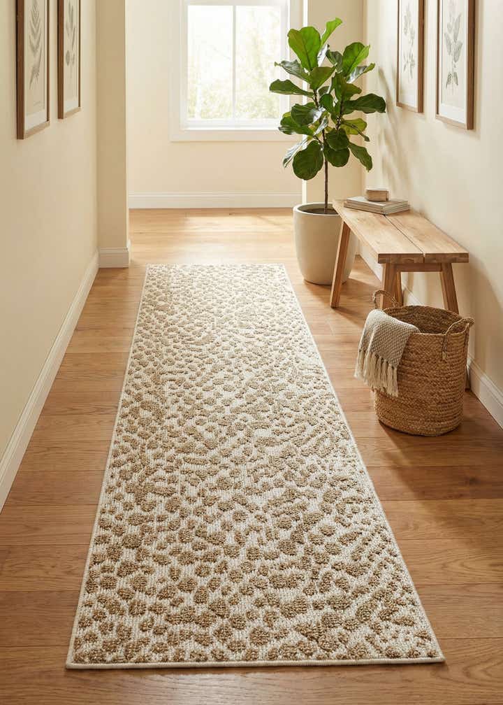 2' x 6' 1 Easy-Clean Safari Indoor / Outdoor Runner Rug