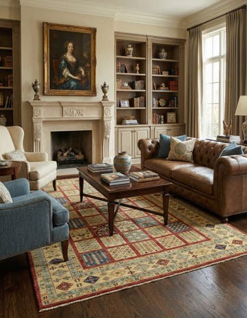 5' 8 x 7' 10 Hand Knotted Ariana Ziegler Rug