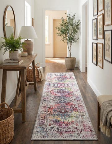 2' x 8' Washable Yara Runner Rug