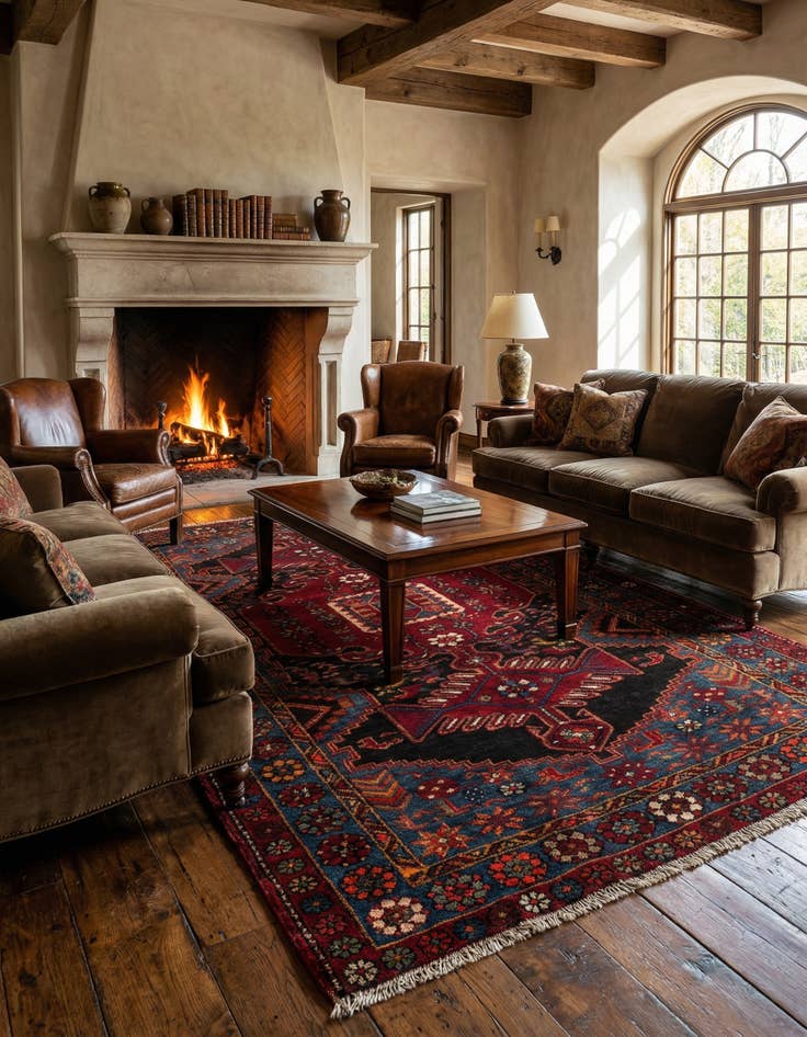 Detail image of 4' 1 x 6' Taleghan Rug