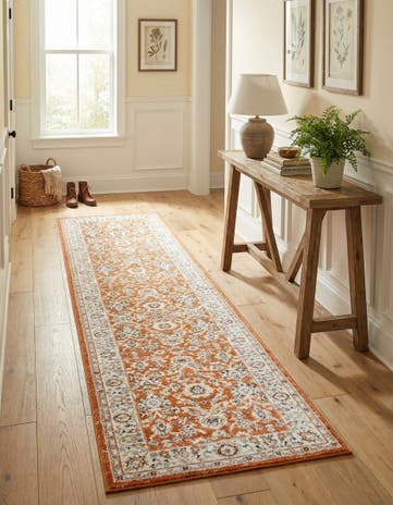 Rust Red Charlotte Runner Rug
