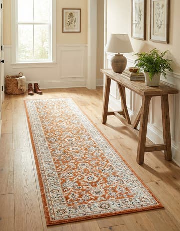 Rust Red Charlotte Runner Rug
