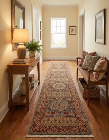 Light Blue Amina Runner Rug