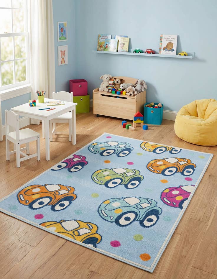 Detail image of 5' 3 x 7' 7  Washable  Indoor / Outdoor Rug