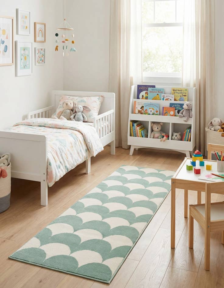 Detail image of 2' x 6' Whimsy Kids Runner Rug