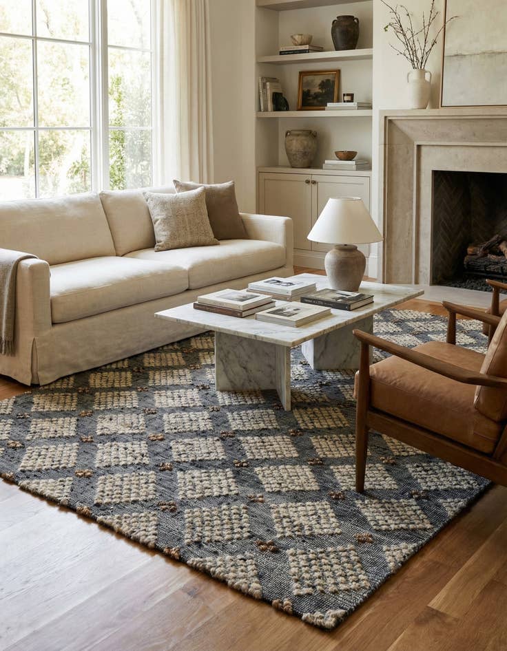 Detail image of 5' 7 x 7' 9  Hand Knotted Darya Wool Rug