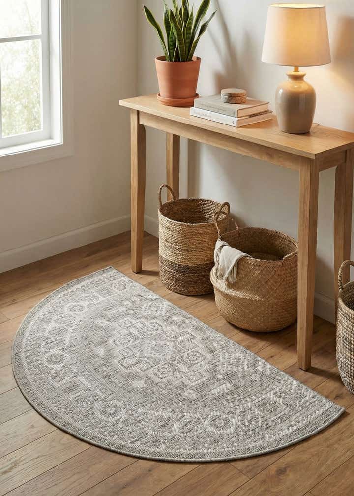 2' 7 x 4' Easy-Clean Aztec Indoor / Outdoor Hearth Rug