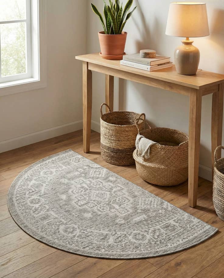 Detail image of 2' 7 x 4' Easy-Clean Aztec Indoor / Outdoor Hearth Rug