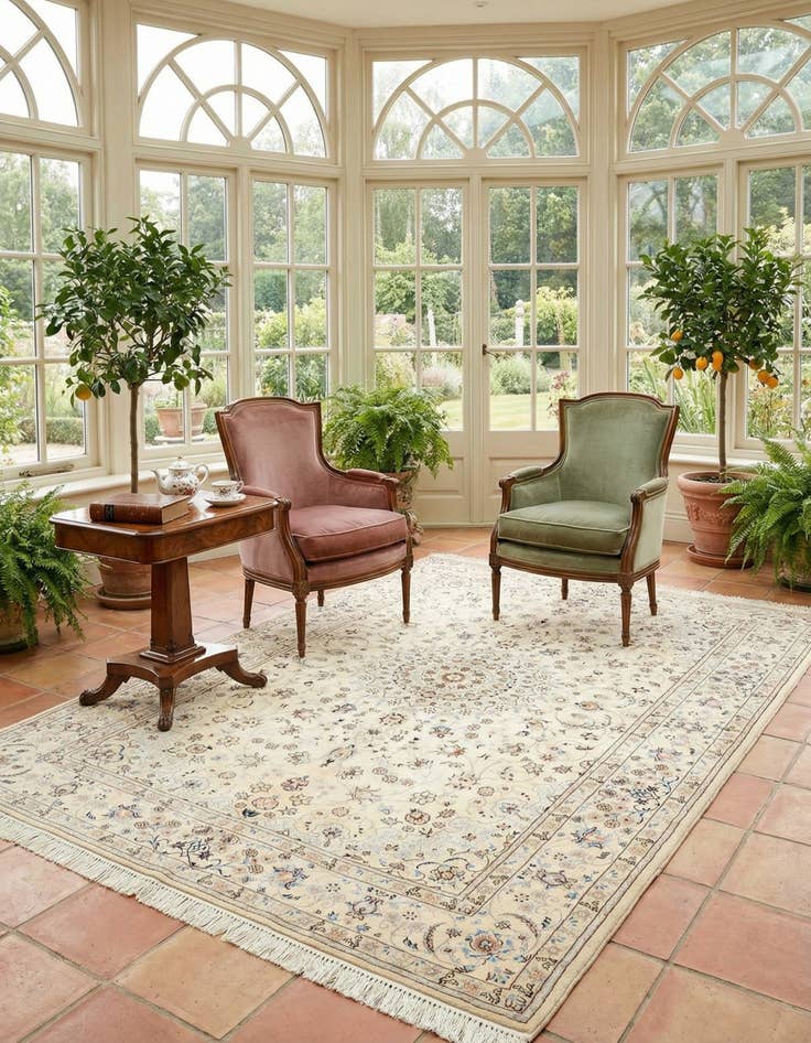 Detail image of 7' 1 x 10' 1 Nain Rug