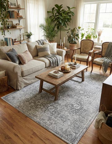 Graphite Gray New Vintage Rug