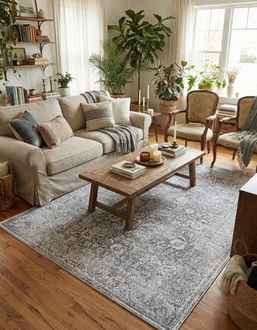 Graphite Gray New Vintage Rug