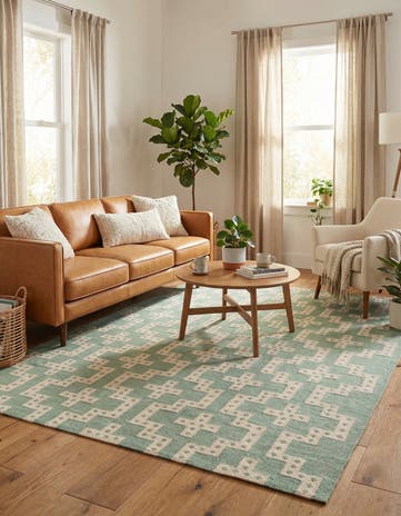 7' 10 x 10' Hand Woven Kilim Wool Rug