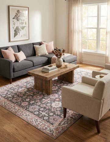 Gray Washable Timeless Rug