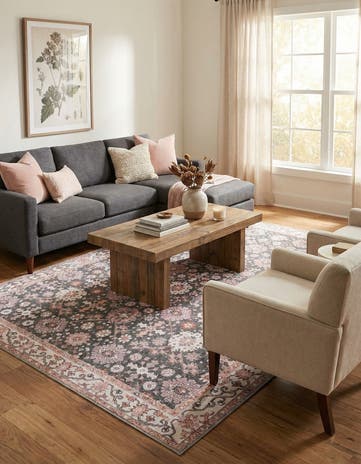 Gray Washable Timeless Rug
