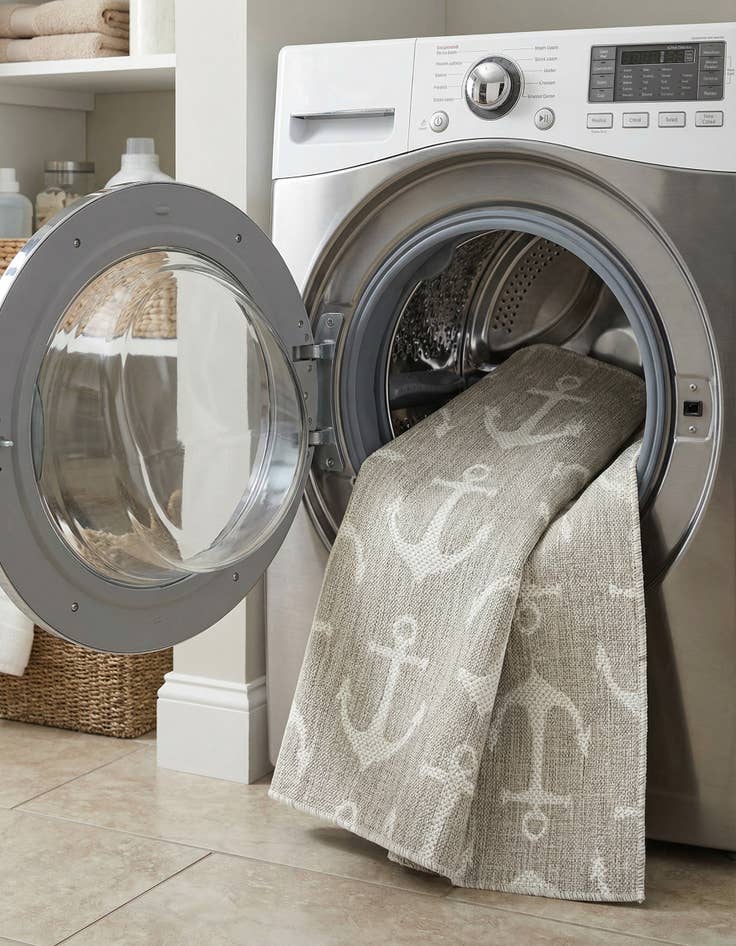 Detail image of 3' x 5' 3  Washable Coastal Indoor / Outdoor Rug