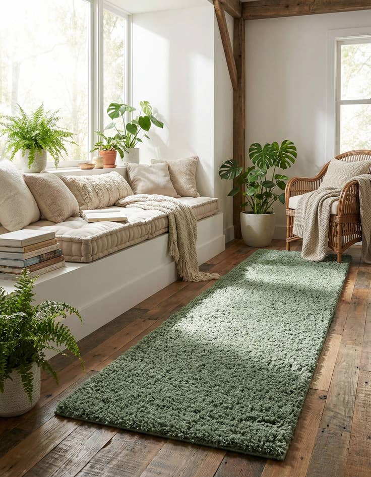 Detail image of  2' 6 x 13' Everyday Shag Runner Rug