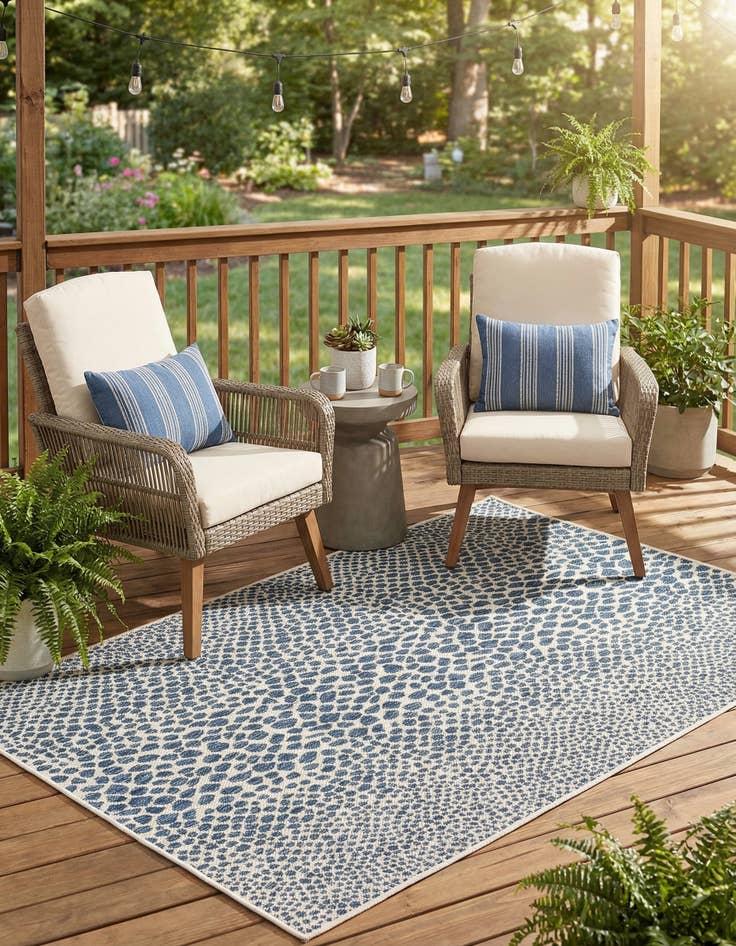 Detail image of  4' x 6'  Washable Jill Zarin Cape Town Indoor / Outdoor Rug