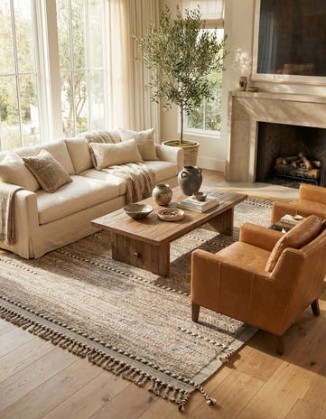 8' 7 x 10' 7 Hand Knotted Moroccan Wool Rug