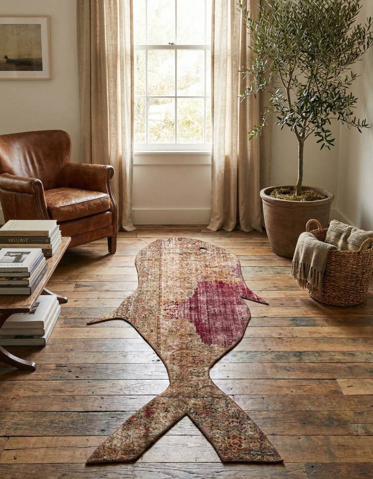 Detail image of 3' x 9'  Hand Knotted Ultra Vintage Persian Wool Runner Rug