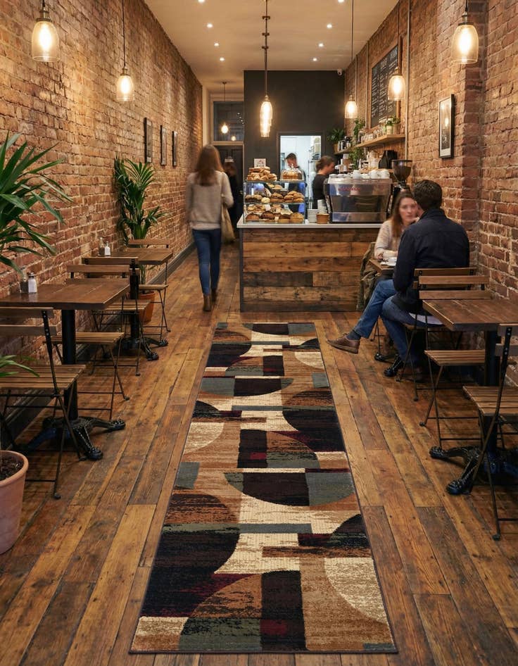 Detail image of 2' 7 x 12' Cafe Runner Rug