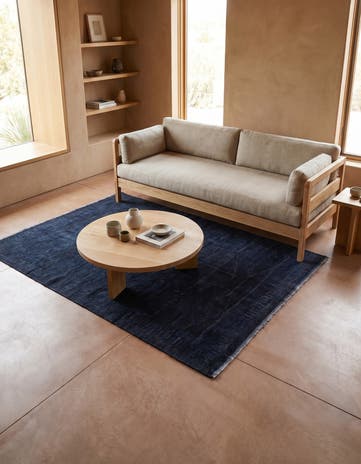 4' 9 x 7' Hand Knotted Moroccan Wool Rug