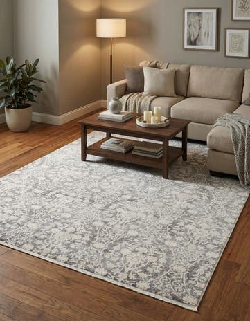 Light Gray Modern Classical Rug
