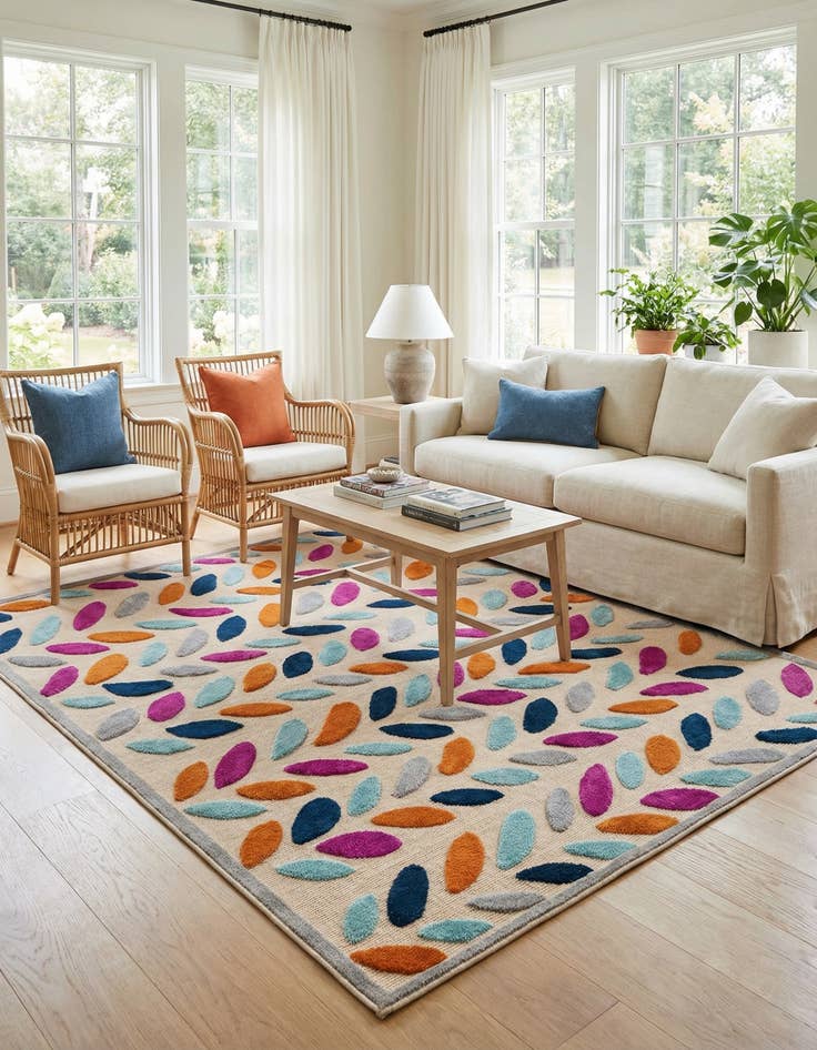 Detail image of 6' x 9'  Washable Aruba Indoor / Outdoor Rug