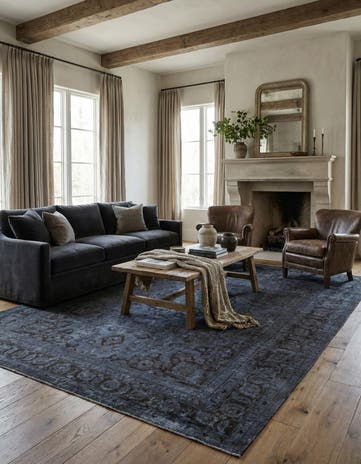 9' 8 x 12' 3 Hand Knotted Ultra Vintage Persian Wool Rug