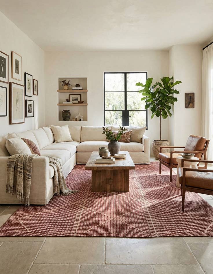 Detail image of 8' 7 x 12'  Hand Knotted Darya Wool Rug