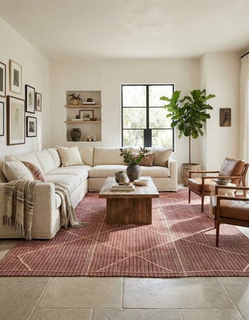 8' 7 x 12' Hand Knotted Darya Wool Rug