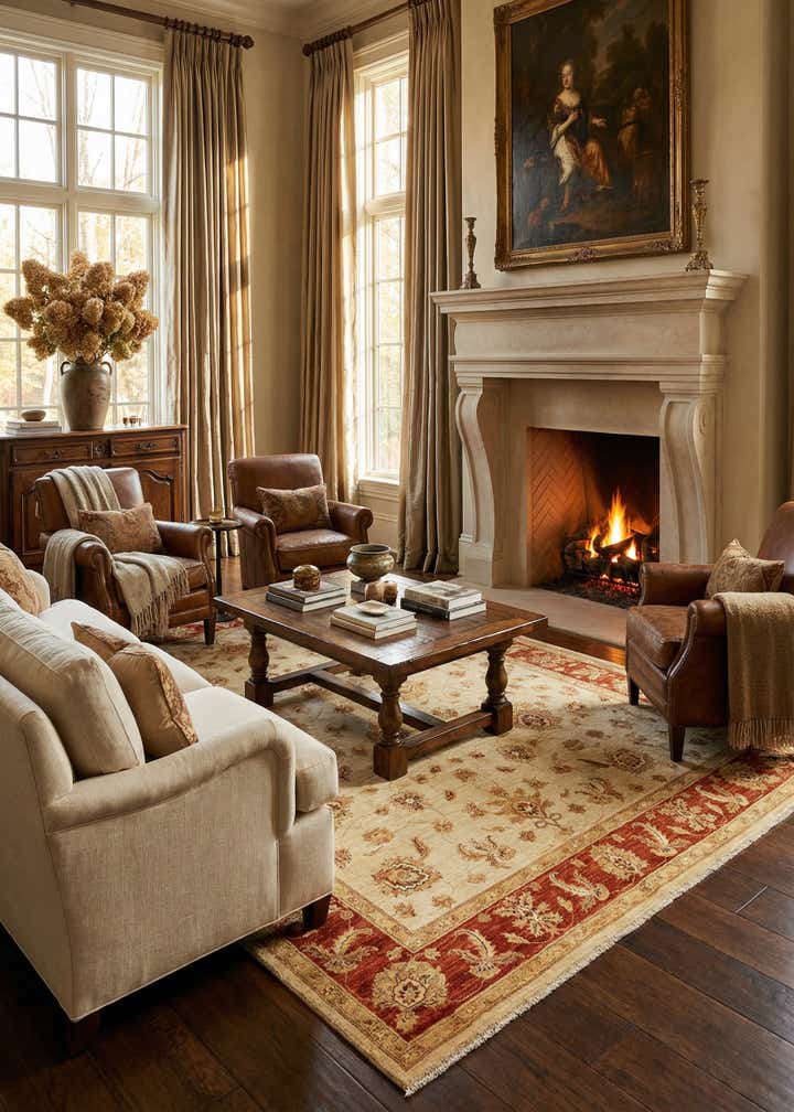 6' 4 x 8' 10 Ziegler Wool Rug