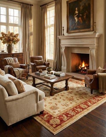 6' 4 x 8' 10 Ziegler Wool Rug