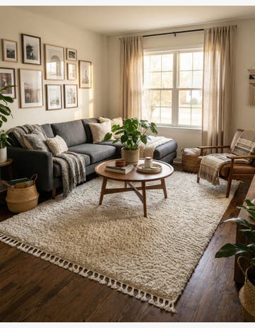 Ivory Lagom Shag Rug