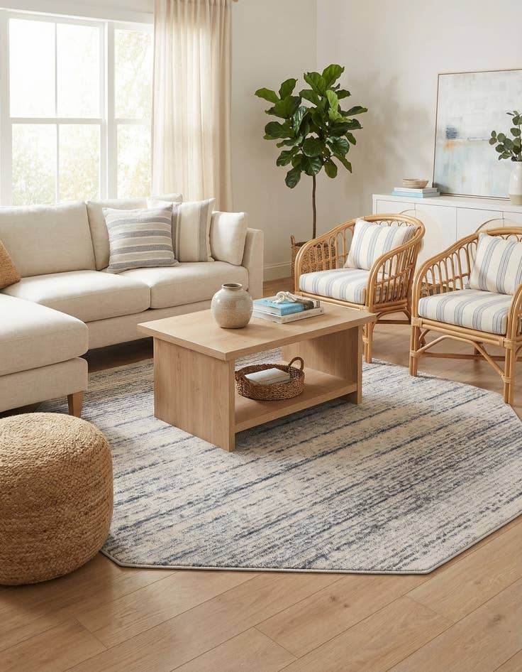 Detail image of 7' x 7' Oasis Octagon Rug