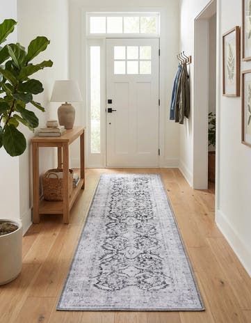 2' x 6' Washable Timeless Runner Rug