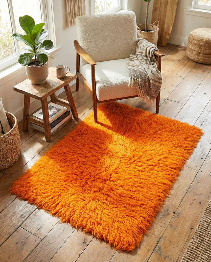 2' 10 x 3' 10 Hand Knotted Moroccan Wool Rug