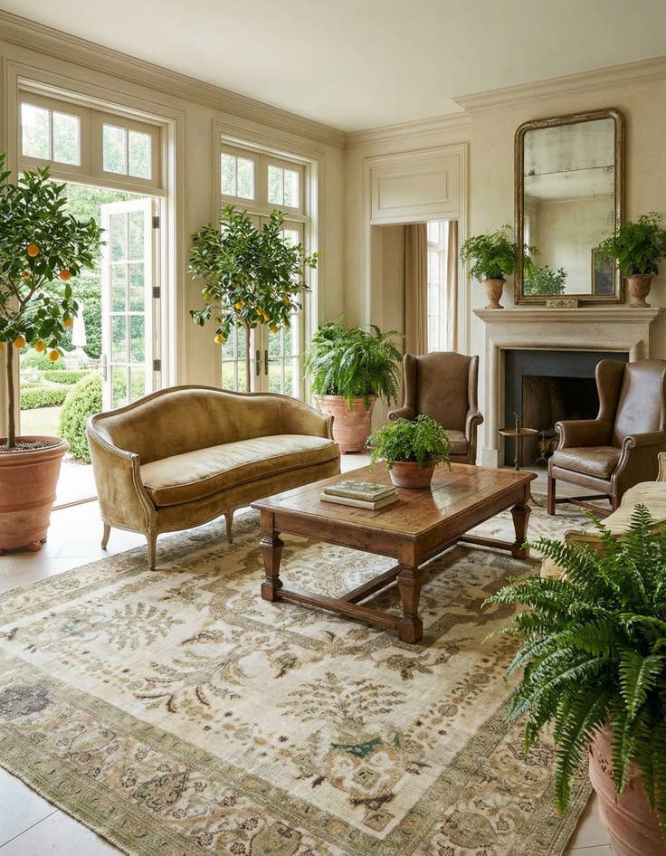 Detail image of 9' 8 x 12' 8  Hand Knotted Vintage Royal Persian Wool Rug