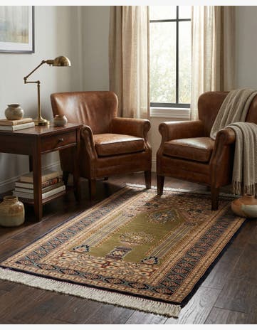 2' 7 x 4' 3 Hand Knotted Bokhara Wool Rug