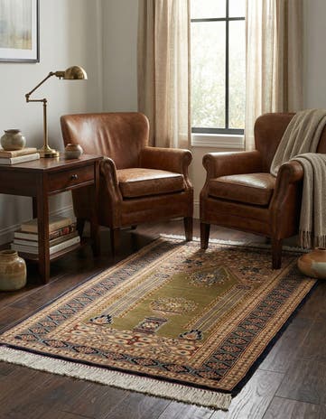 2' 7 x 4' 3 Hand Knotted Bokhara Wool Rug