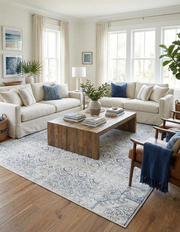 Gray Newport Square Rug