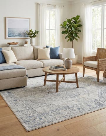 Gray Newport Square Rug