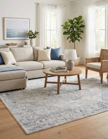 Gray Newport Square Rug