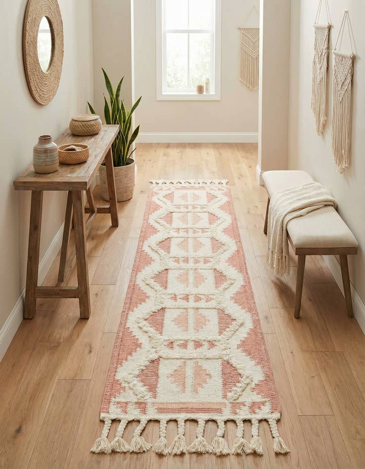 Detail image of 2' 2 x 8' 2  Hand Woven Arizona Wool Runner Rug