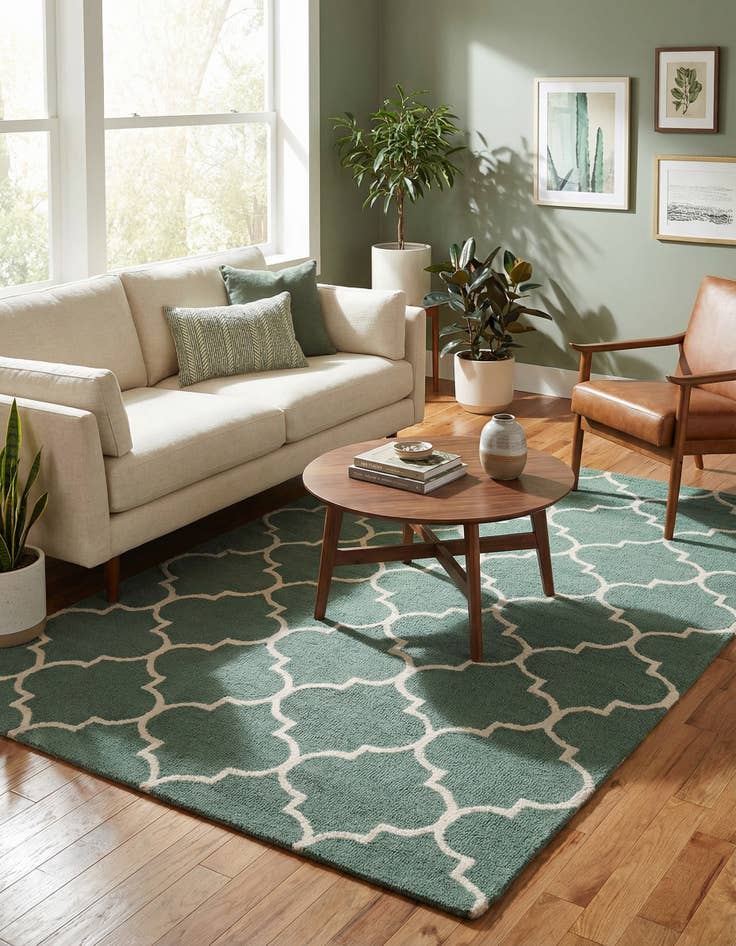 Detail image of 5' x 8' Luna Wool Rug