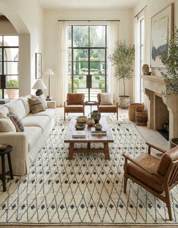 12' 2 x 16' Hand Knotted Moroccan Wool Rug