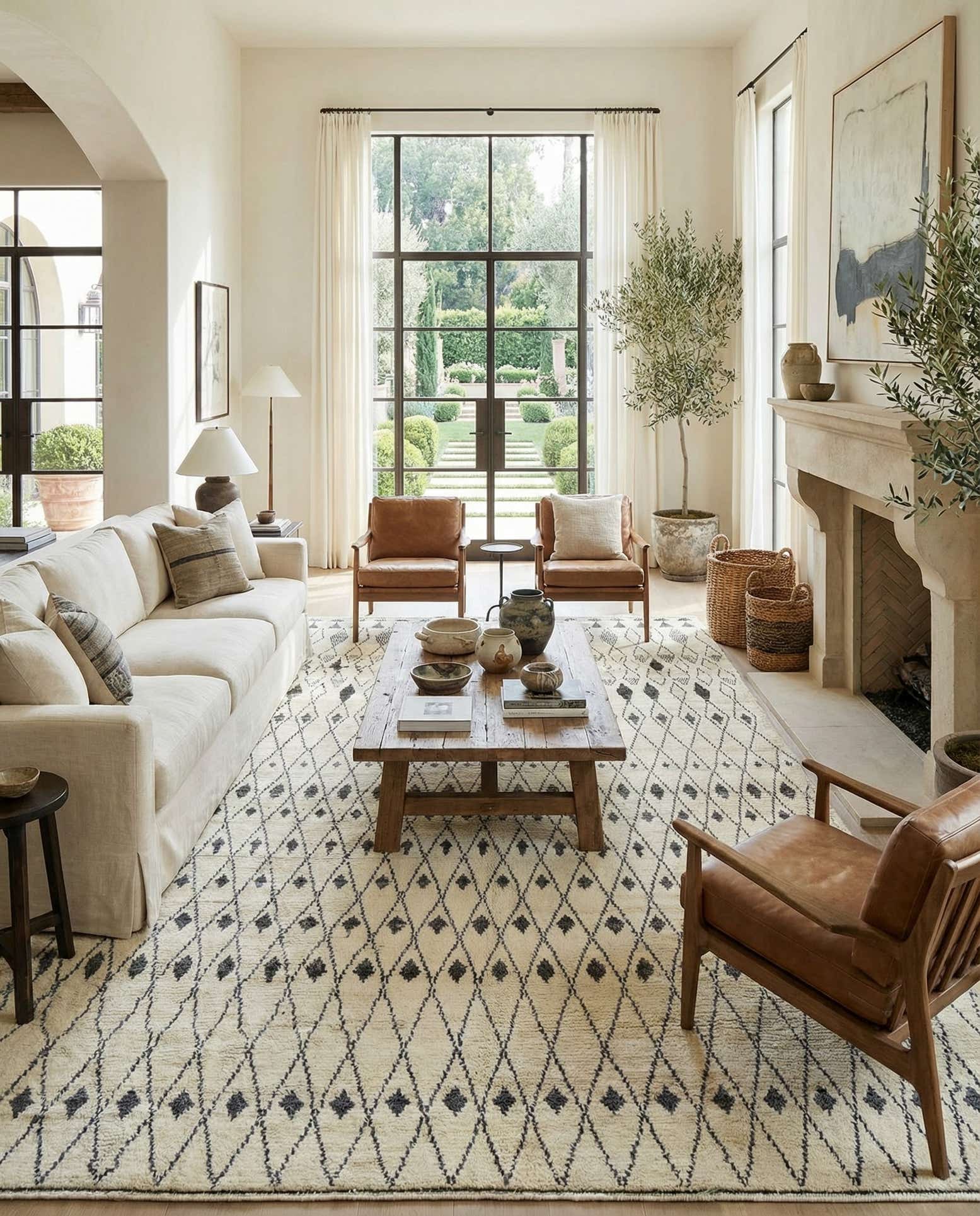 12' 2 x 16' Hand Knotted Moroccan Wool Rug