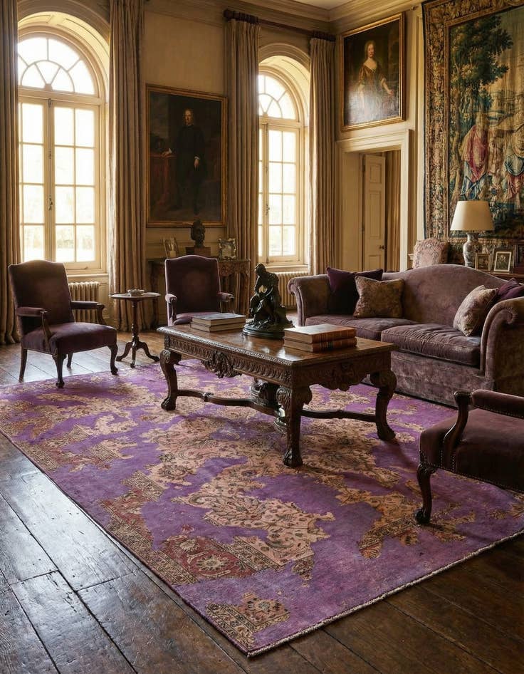 Detail image of 9' 8 x 12' 1 Vintage Royal Wool Rug