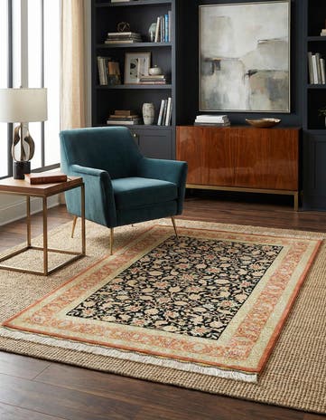 2' 7 x 4' 2 Ghom Silk Rug